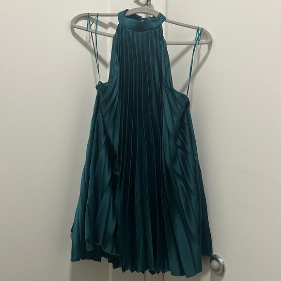 abercrombie and fitch Green trapeze mini dress - Picture 3 of 3